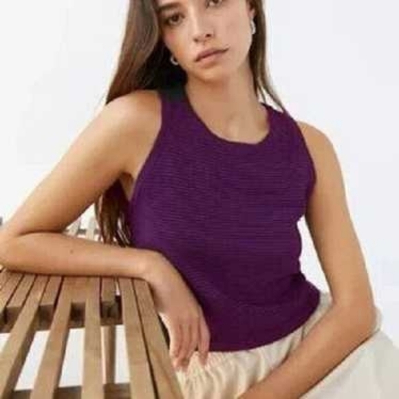 Babaton Tops - Babaton Purple Sculpt Knit Top